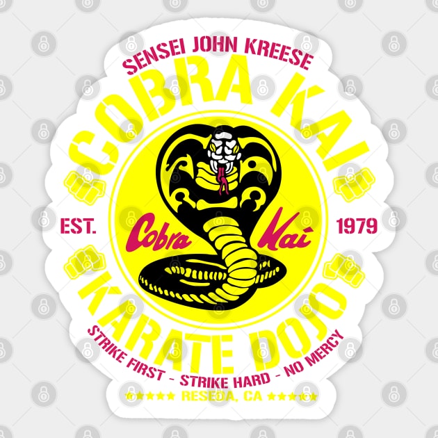 Cobra Kai Karate Dojo Sticker by carloj1956